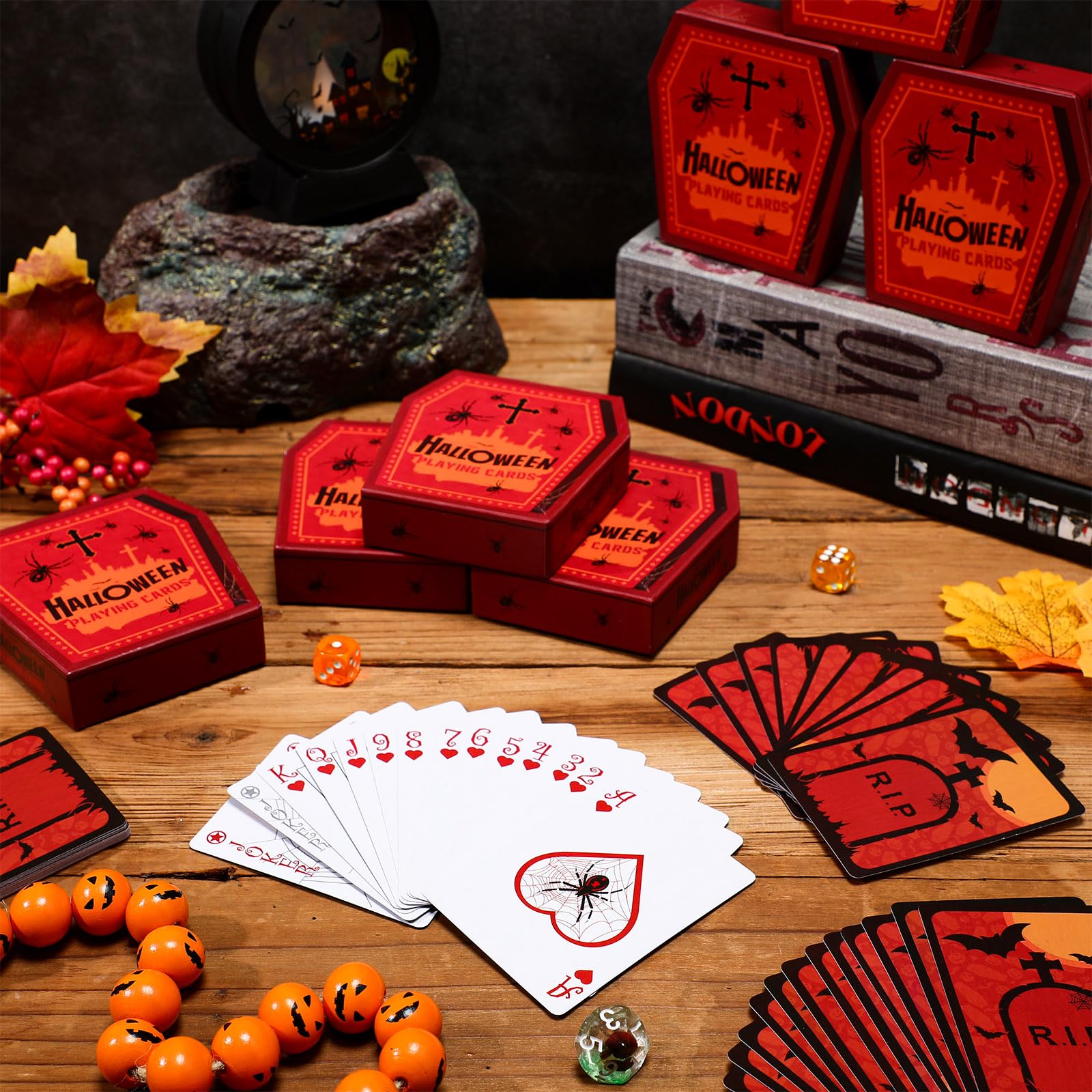 ハロウィンビカラ　5枚セット　グラサイキッチン　トランプ ハロウィンビカラ 5枚セット グラサイキッチン トランプ ハロウィンビ